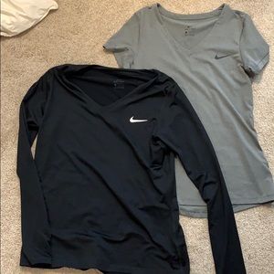 2 Nike dri fit shirts